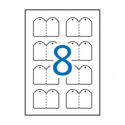 Klika - Laseretiket + koord 36x53 mm 10vel 8st - 6 stuks
