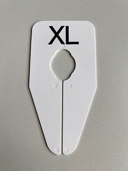 Klika - Maataanduider ovaal wit/zwart XXL
