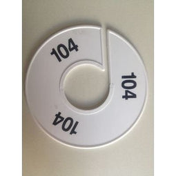 Klika - Maatring 11 cm wit/zwart 104
