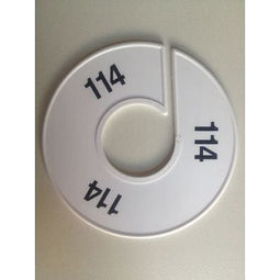Klika - Maatring 11 cm wit/zwart 114 - 170 stuks
