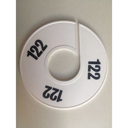 Klika - Maatring 11 cm wit/zwart 122 - 170 stuks