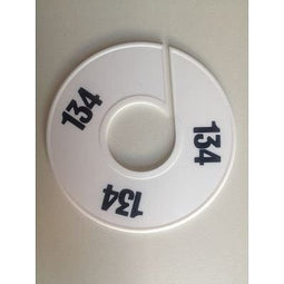 Klika - Maatring 11 cm wit/zwart 134 - 170 stuks