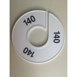 Klika - Maatring 11 cm wit/zwart 140 - 170 stuks