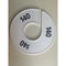 Klika - Maatring 11 cm wit/zwart 140 - 170 stuks