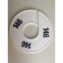 Klika - Maatring 11 cm wit/zwart 146 - 170 stuks
