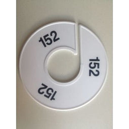Klika - Maatring 11 cm wit/zwart 152 - 170 stuks