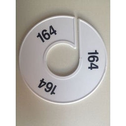 Klika - Maatring 11 cm wit/zwart 164 - 170 stuks