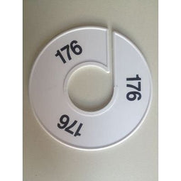 Klika - Maatring 11 cm wit/zwart 176 - 170 stuks