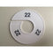 Klika - Maatring 11 cm wit/zwart 22 - 170 stuks