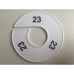 Klika - Maatring 11 cm wit/zwart 23 - 170 stuks