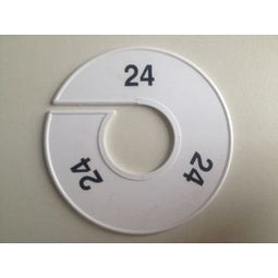 Klika - Maatring 11 cm wit/zwart 24 - 170 stuks
