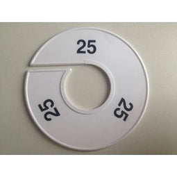 Klika - Maatring 11 cm wit/zwart 25 - 170 stuks