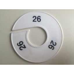Klika - Maatring 11 cm wit/zwart 26 - 170 stuks