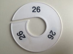 Klika - Maatring 11 cm wit/zwart 26