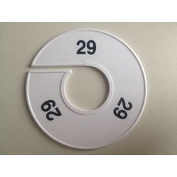 Klika - Maatring 11 cm wit/zwart 29 - 170 stuks