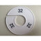 Klika - Maatring 11 cm wit/zwart 32 - 170 stuks