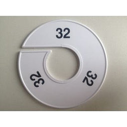 Klika - Maatring 11 cm wit/zwart 32