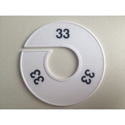 Klika - Maatring 11 cm wit/zwart 33 - 170 stuks
