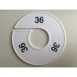 Klika - Maatring 11 cm wit/zwart 36 - 170 stuks