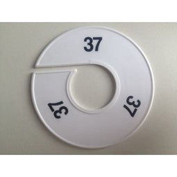 Klika - Maatring 11 cm wit/zwart 37 - 170 stuks