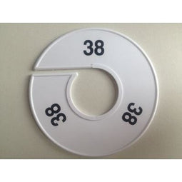 Klika - Maatring 11 cm wit/zwart 38 - 170 stuks