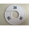 Klika - Maatring 11 cm wit/zwart 38 - 170 stuks