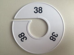 Klika - Maatring 11 cm wit/zwart 38