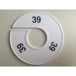 Klika - Maatring 11 cm wit/zwart 39 - 170 stuks