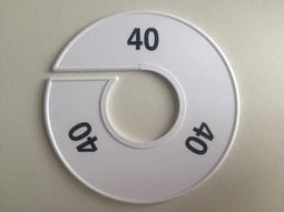 Klika - Maatring 11 cm wit/zwart 40 - 170 stuks