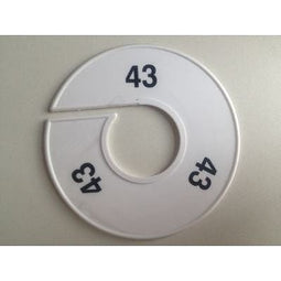 Klika - Maatring 11 cm wit/zwart 43 - 170 stuks