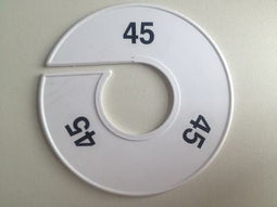 Klika - Maatring 11 cm wit/zwart 45 - 170 stuks