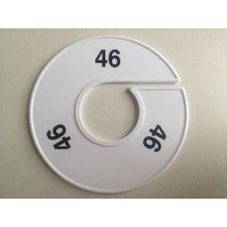 Klika - Maatring 11 cm wit/zwart 46 - 170 stuks