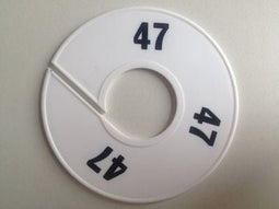Klika - Maatring 11 cm wit/zwart 47