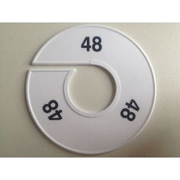 Klika - Maatring 11 cm wit/zwart 48 - 170 stuks