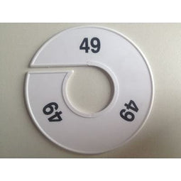 Klika - Maatring 11 cm wit/zwart 49 - 170 stuks