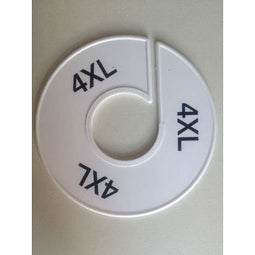 Klika - Maatring 11 cm wit/zwart 4XL - 170 stuks