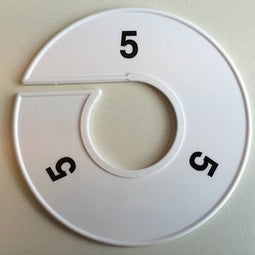 Klika - Maatring 11 cm wit/zwart 5 - 170 stuks