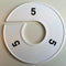 Klika - Maatring 11 cm wit/zwart 5 - 170 stuks