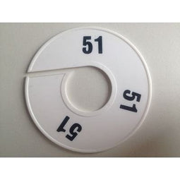 Klika - Maatring 11 cm wit/zwart 51 - 170 stuks