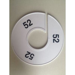 Klika - Maatring 11 cm wit/zwart 52 - 170 stuks