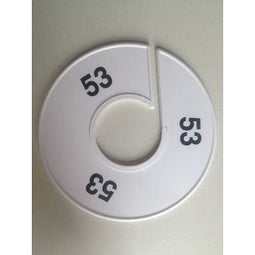 Klika - Maatring 11 cm wit/zwart 53 - 170 stuks