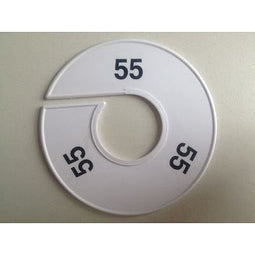 Klika - Maatring 11 cm wit/zwart 55 - 170 stuks