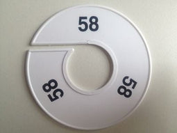 Klika - Maatring 11 cm wit/zwart 58 - 170 stuks