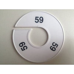 Klika - Maatring 11 cm wit/zwart 59 - 170 stuks