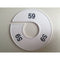 Klika - Maatring 11 cm wit/zwart 59 - 170 stuks
