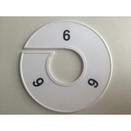 Klika - Maatring 11 cm wit/zwart 6 - 170 stuks