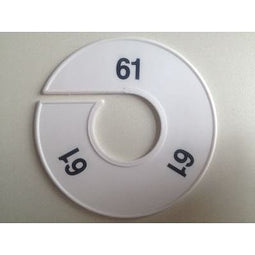 Klika - Maatring 11 cm wit/zwart 61 - 170 stuks