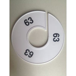 Klika - Maatring 11 cm wit/zwart 63 - 170 stuks