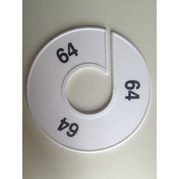 Klika - Maatring 11 cm wit/zwart 64 - 170 stuks