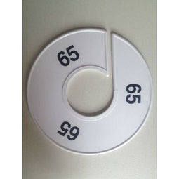 Klika - Maatring 11 cm wit/zwart 65 - 170 stuks
